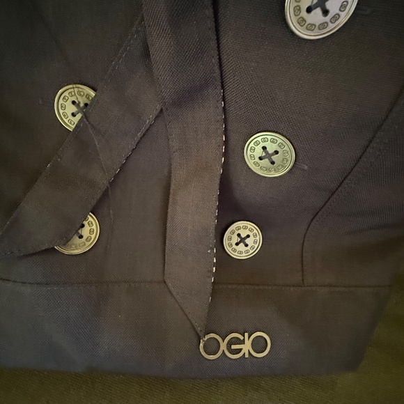 OGIO Women's Melrose Tote Laptop Bag Storm NAVY Large Buttons Pockets - Picture 4 of 7